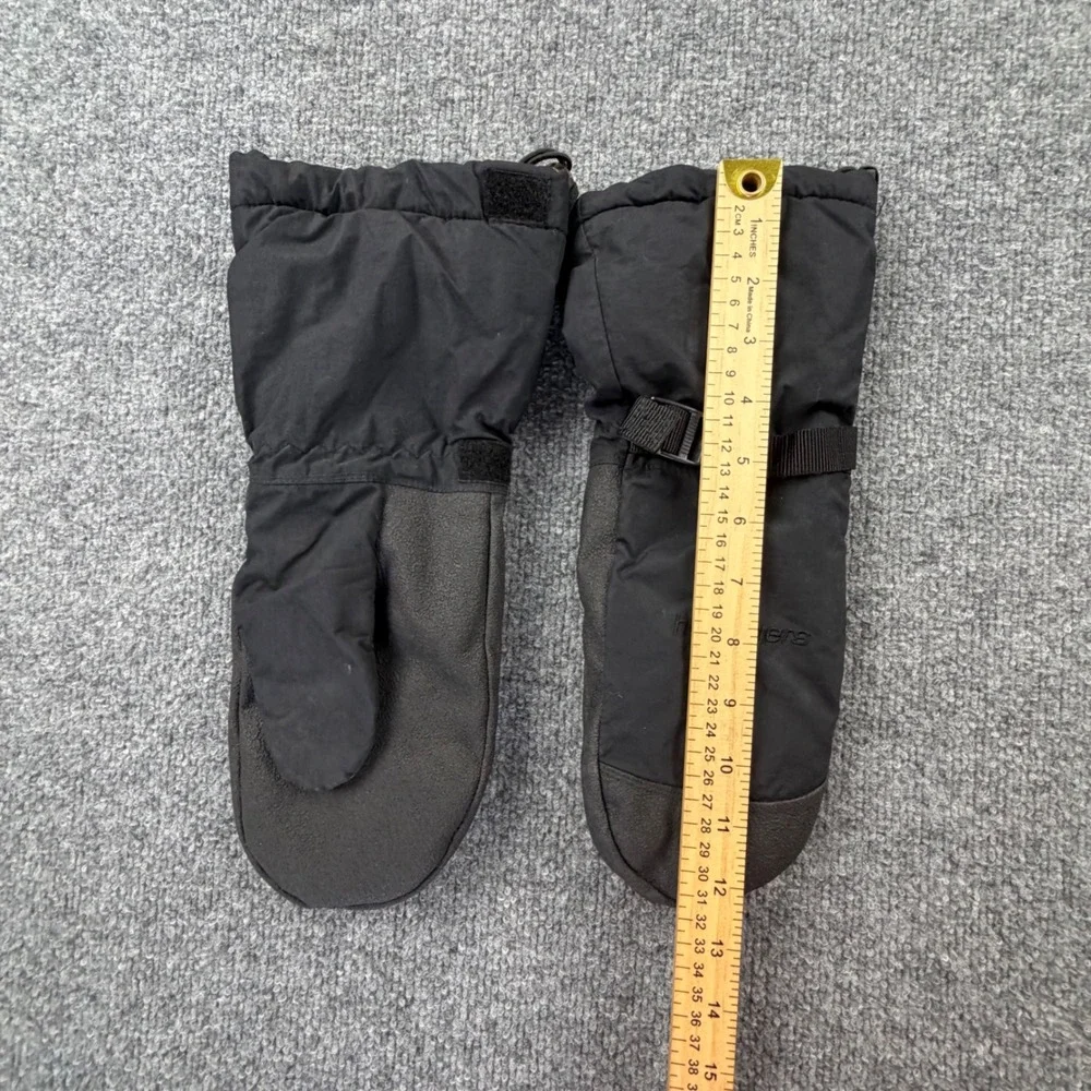 Hotfingers Wells Lamont Youth Large Black Snow Mittens Adjustable Winter‎ Gloves